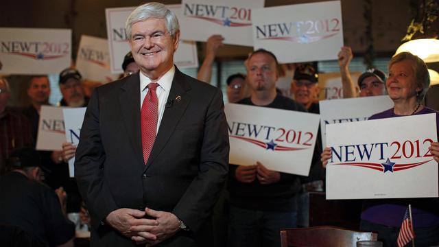 Une victoire de Newt Gingrich changerait la donne dans une course qui semblait jusqu'à présent quasiment gagnée pour Mitt Romney. [Matt Rourke]