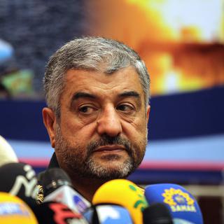 Le général Mohammed Ali Jafari, commandant des Gardiens de la révolution, ce dimanche 16.09.2012 à Téhéran. [Atta Kenare]