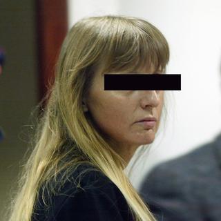 Michelle Martin lors du procès Dutroux en 2004 à Arlon.
