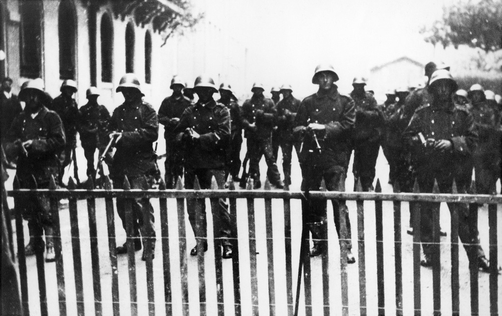 La fusillade du 9 novembre 1932 à Genève. [STR/Keystone]