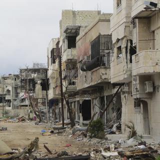 Des quartiers de Homs ont été dévastés par les combats. [REUTERS - Shaam News Network]