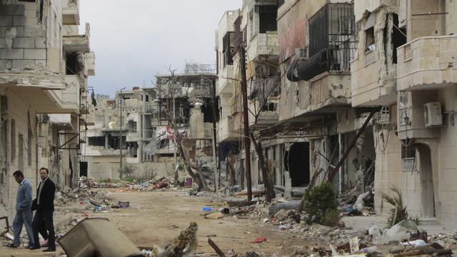 Des quartiers de Homs ont été dévastés par les combats. [REUTERS - Shaam News Network]