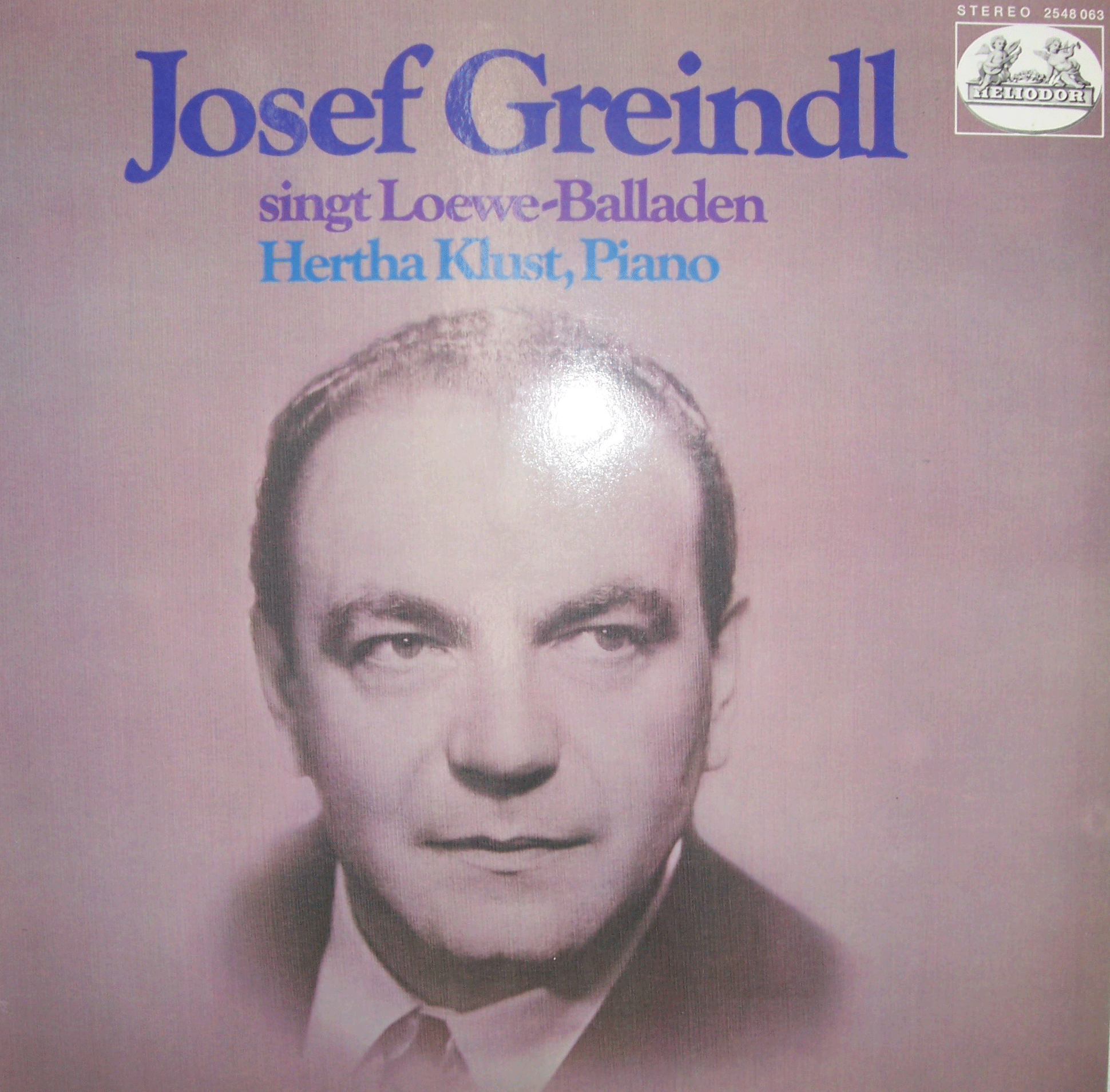 Pochette CD de Josef Greindl. [Heliodor]