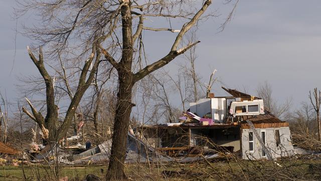 A l'instar d'Henryville, Marysville a été dévastée par les tornades qui ont balayé une partie des Etats-Unis. [Brian Bohannon]