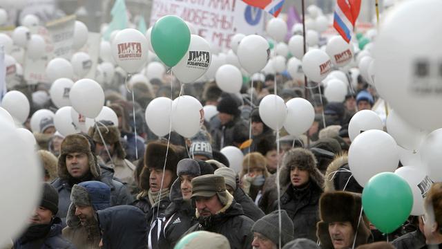 L'opposition russe, qui réclame des élections libres, entend mobiliser 50'000 manifestants. [Denis Sinyakov]