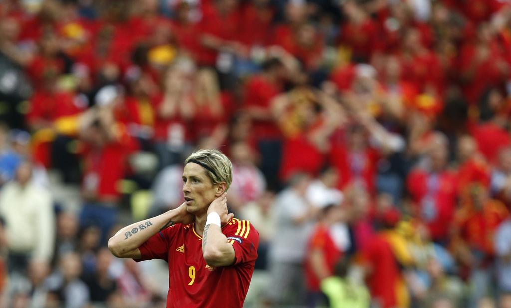 Pas sûr que Fernando Torres soit aligné par Del Bosque face à l'Eire. [Keystone - Matt Dunham]