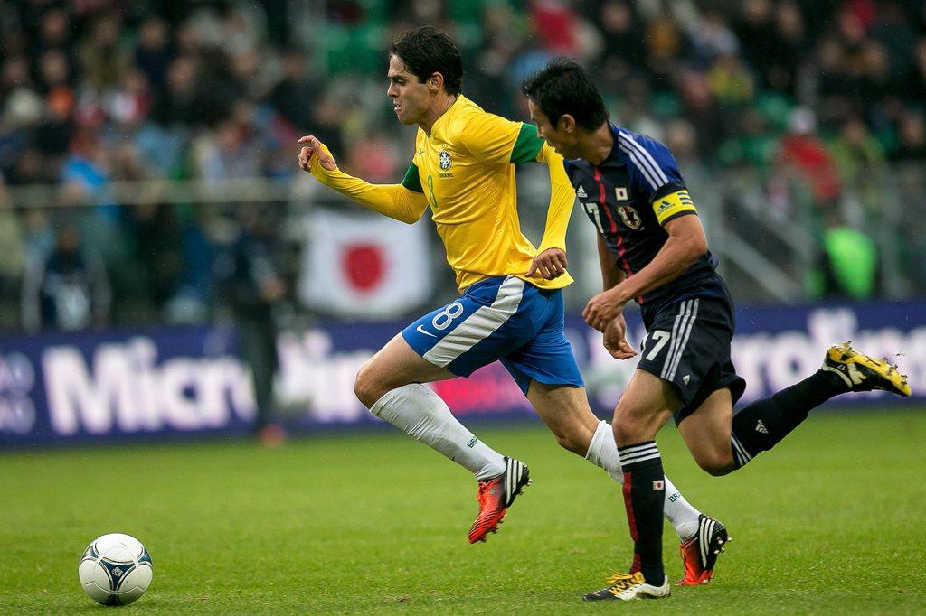 Kaka et les Brésiliens disputeront le 1000e match "auriverde". [Keystone - MACIEJ KULCZYNSKI]