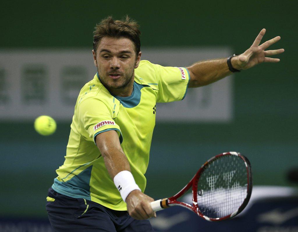 Wawrinka a complètement lâché prise dans le dernier set. [KEYSTONE - Kin Cheung]