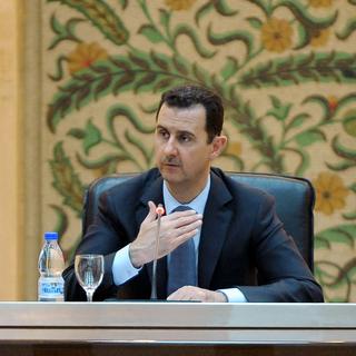 "Toutes nos politiques et tous les secteurs doivent être mis au service de la victoire dans cette guerre", a lancé Bachar al-Assad. [AFP]