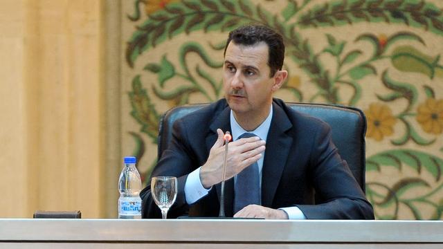"Toutes nos politiques et tous les secteurs doivent être mis au service de la victoire dans cette guerre", a lancé Bachar al-Assad. [AFP]