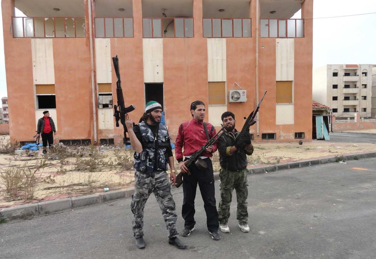 Les rebelles ont dû abandonner le quartier de Baba Amr. [REUTERS - Stringer]