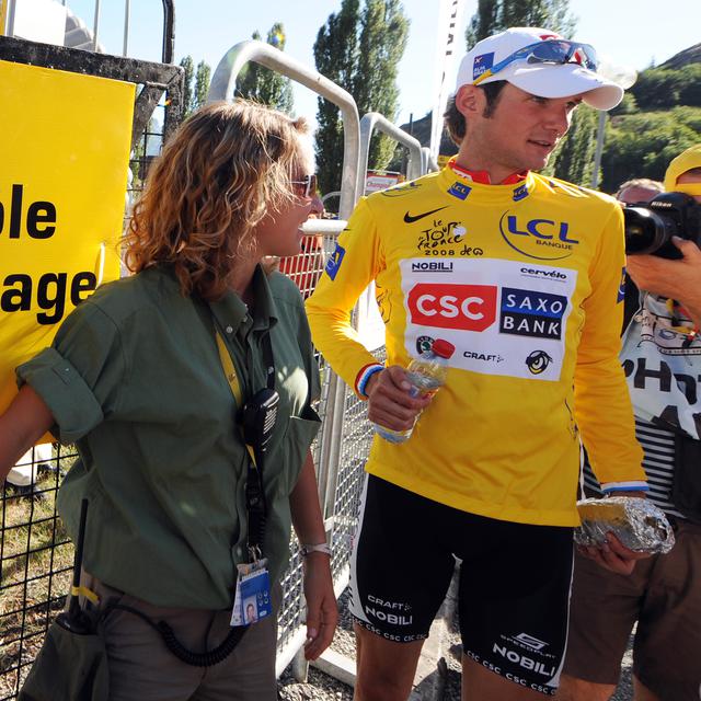 Le Luxembourgeois Frank Schleck lors du Tour de France en 2008. [Pascal Pavani]