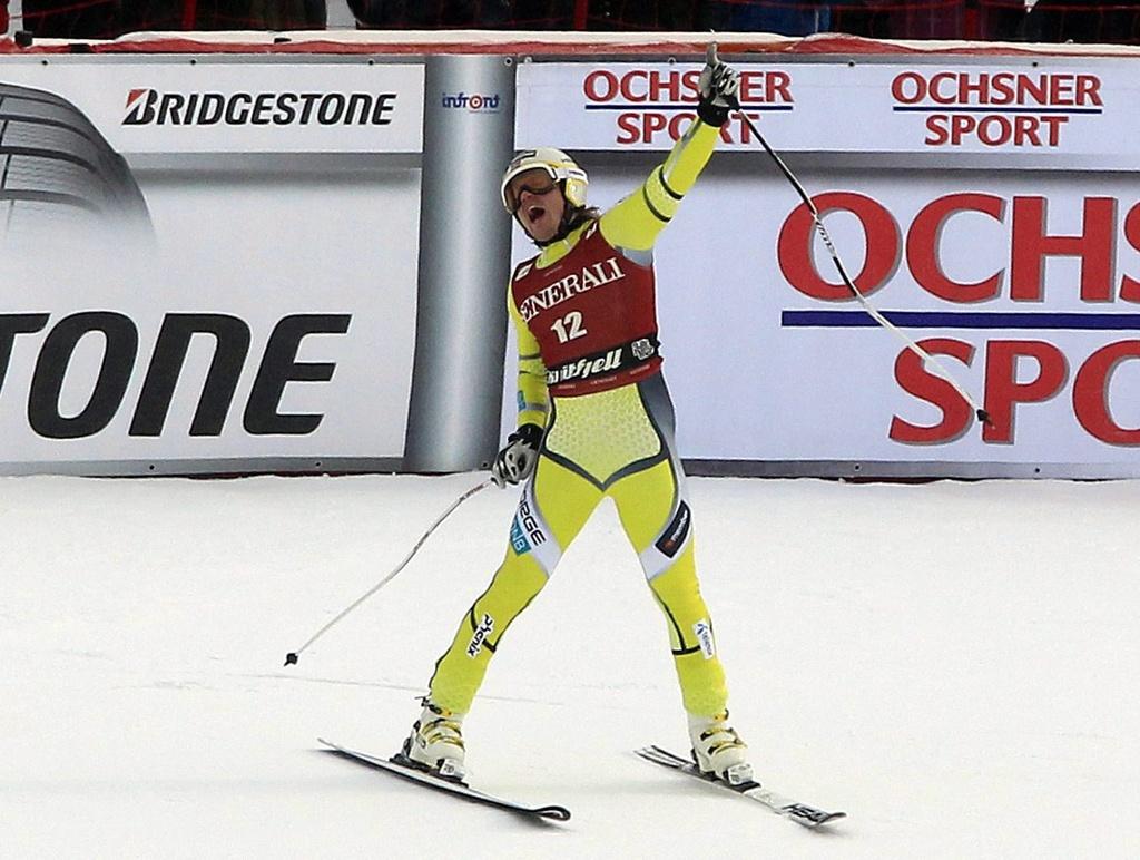 Après 9 podiums, Jansrud fête enfin un premier succès en Coupe du monde. [KEYSTONE - Lise Aserud]