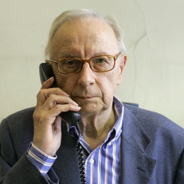 Claude Angeli, rédacteur en chef du "Canard enchaîné", ici en 2007. [Benoît Tessier]