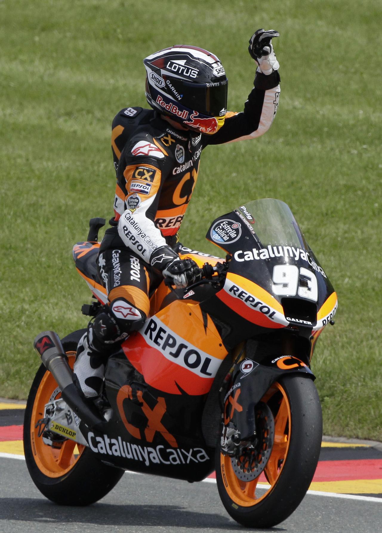 4e victoire de la saison pour Marquez. [REUTERS - Tobias Schwarz]