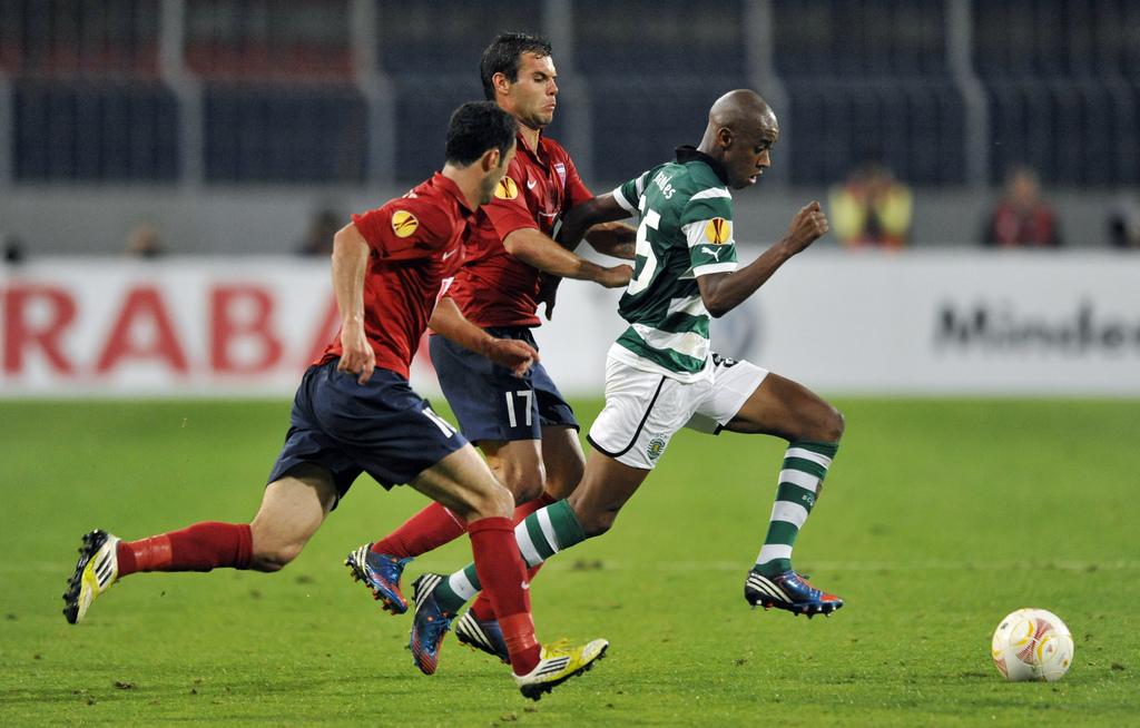 Gelson et ses coéquipiers avaient été battus 3-0 par Videoton le 4 octobre. [KEYSTONE - Bela Szandelszky]