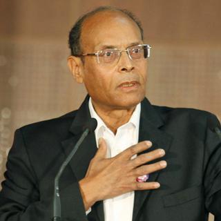 Moncef Marzouki, photographié lors d'un discours à Tunis le 23 décembre 2011. [Zoubeir Souissi]