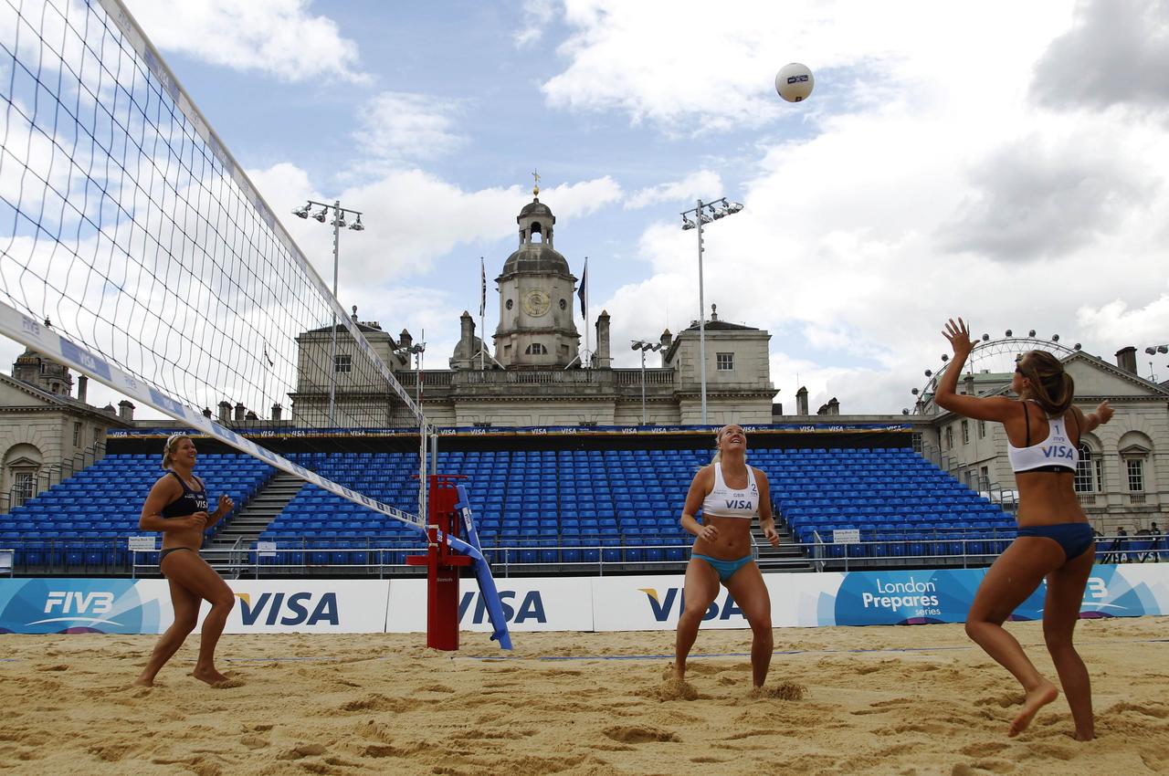 La compétition de beach-volley se déroulera près de la résidence du Premier ministre à Horse Guard Parade.