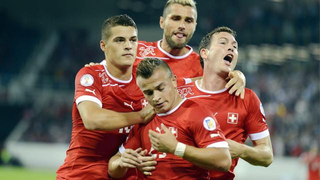 Shaqiri a montré la voie à suivre pour les Suisses grâce à son but. [Walter Bieri]