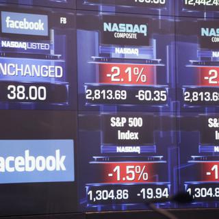 Facebook en baisse après deux jours en bourse. [Mark Lennihan]