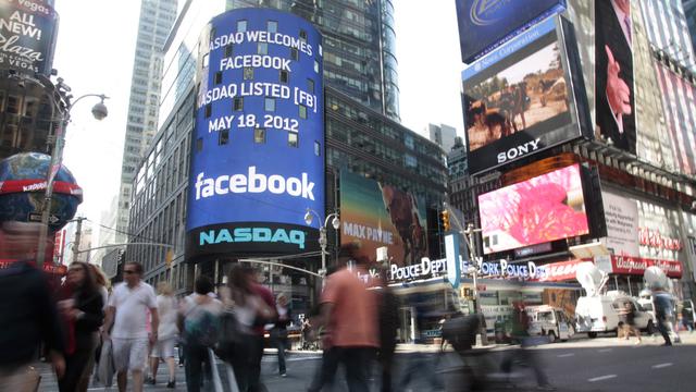 Facebook a fait son entrée en bourse au Nasqad vendredi 18 mai. [Bebeto Matthews]