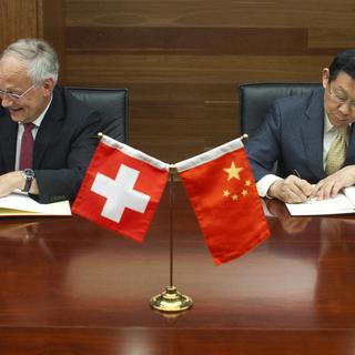 Berne et Pékin poursuivent leurs négociations en vue de signer un accord de libre échange. [Alexander F. Yuan]