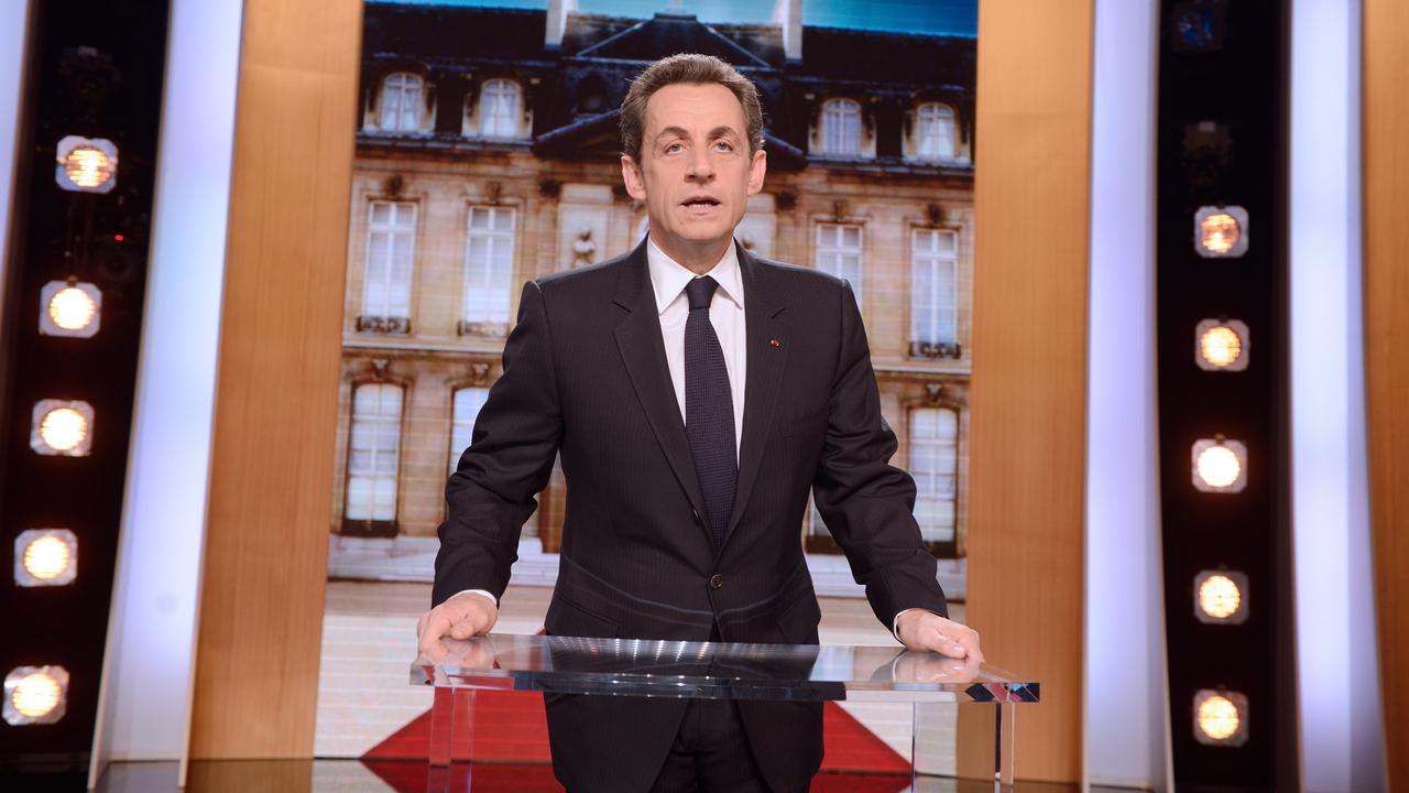 Nicolas Sarkozy était l'invité de l'émission "Paroles de candidats" sur la chaîne TF1. [AFP - Eric Feferberg]