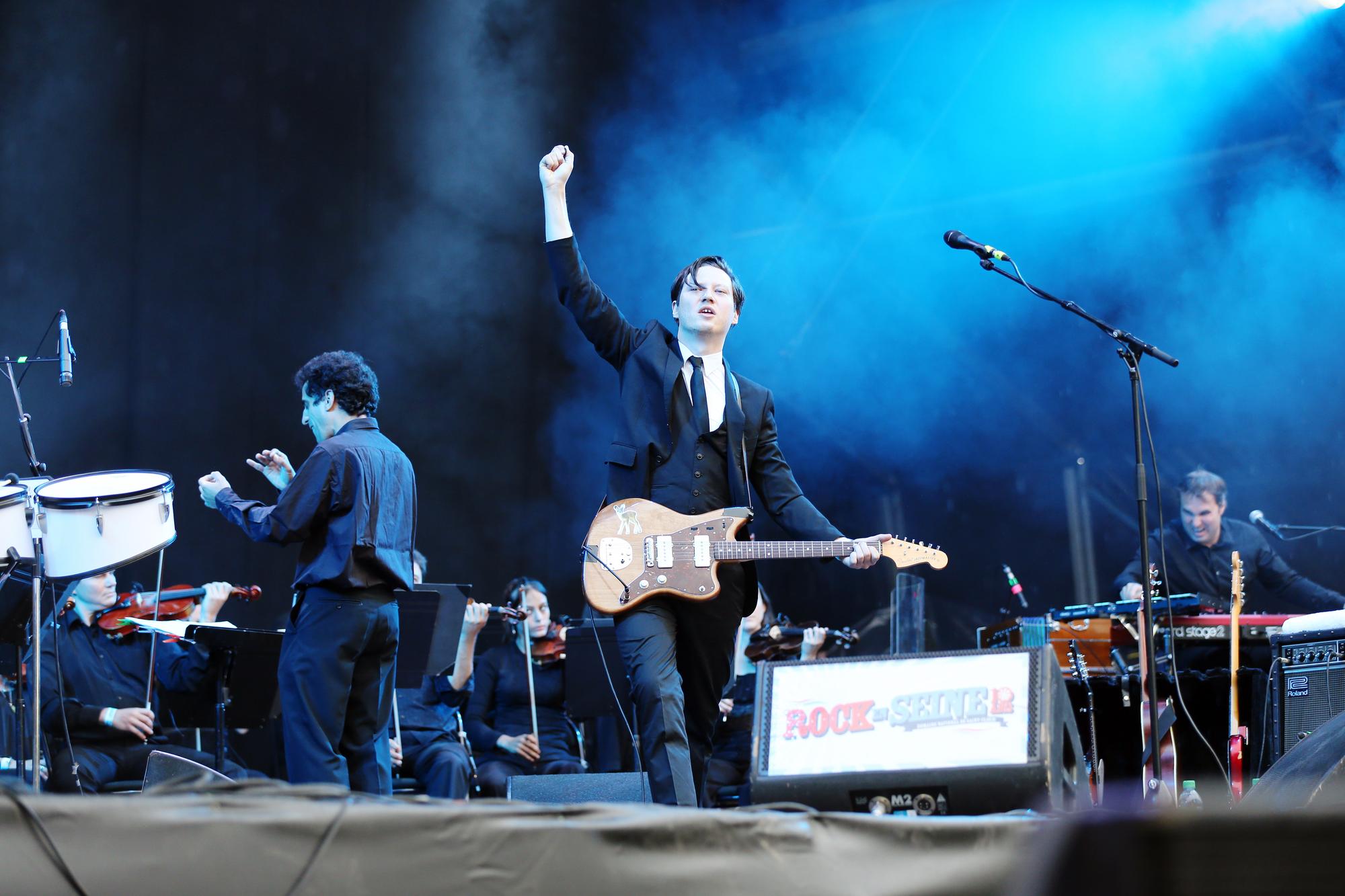 Get Well Soon en concert au Rock-en-Seine, près de Paris, le 24 août 2012. [AFP - Thomas Samson]