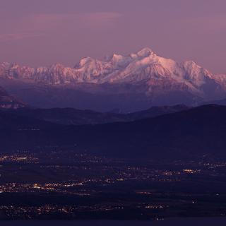 Le massif du Mont-Blanc, où une avalanche a provoqué la mort de 6 personnes jeudi matin.