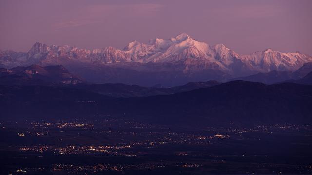 Le massif du Mont-Blanc, où une avalanche a provoqué la mort de 6 personnes jeudi matin.