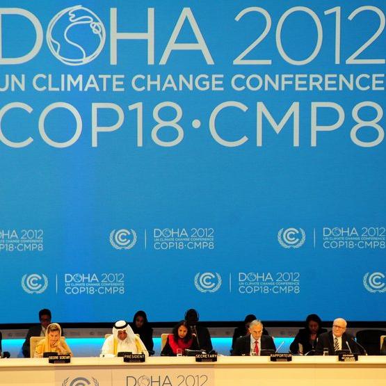 La 18e conférence sur le climat s'est ouverte à Doha le 26 novembre 2012. [EPA/STR]