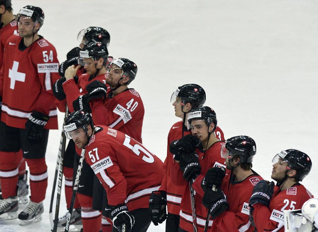 Les Suisses doivent vite se reconcentrer pour affronter le Canada, mercredi soir. [Keystone - Peter Schneider]