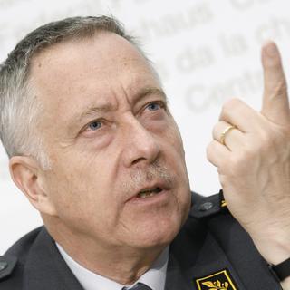 Le chef de l'armée suisse, André Blattmann. [Peter Klaunzer]