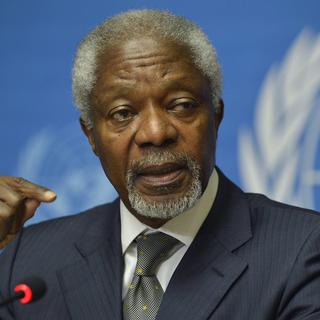 Kofi Annan à Genève le 22 juin. [Martial Trezzini]