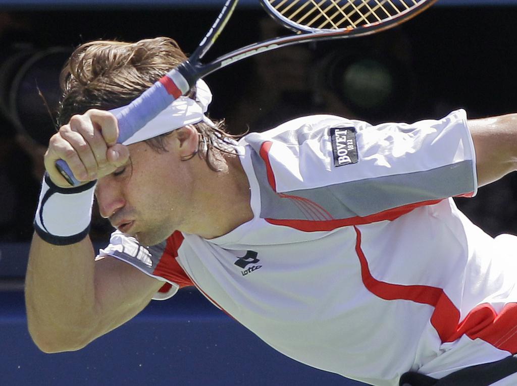 Toujours pas de première finale en Grand Chelem pour David Ferrer. [Keystone - Kathy Willens]