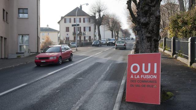 Les communes du Val-de-Ruz avaient dit oui à la fusion le 27 novembre 2011. [Sandro Campardo]