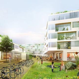L'Ecoquartier qui sortira prochainement de terre sur l'ancien site d'Artamis à Genève proposera de nouveaux types de logements. [http://www.dreierfrenzel.com/]