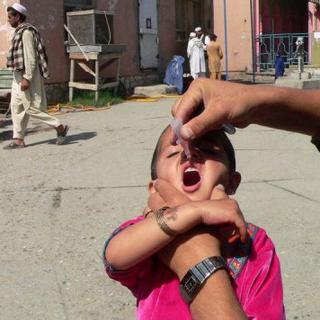 Campagne de vaccination contre la polio à Jalalabad, en Afghanistan, en avril 2012