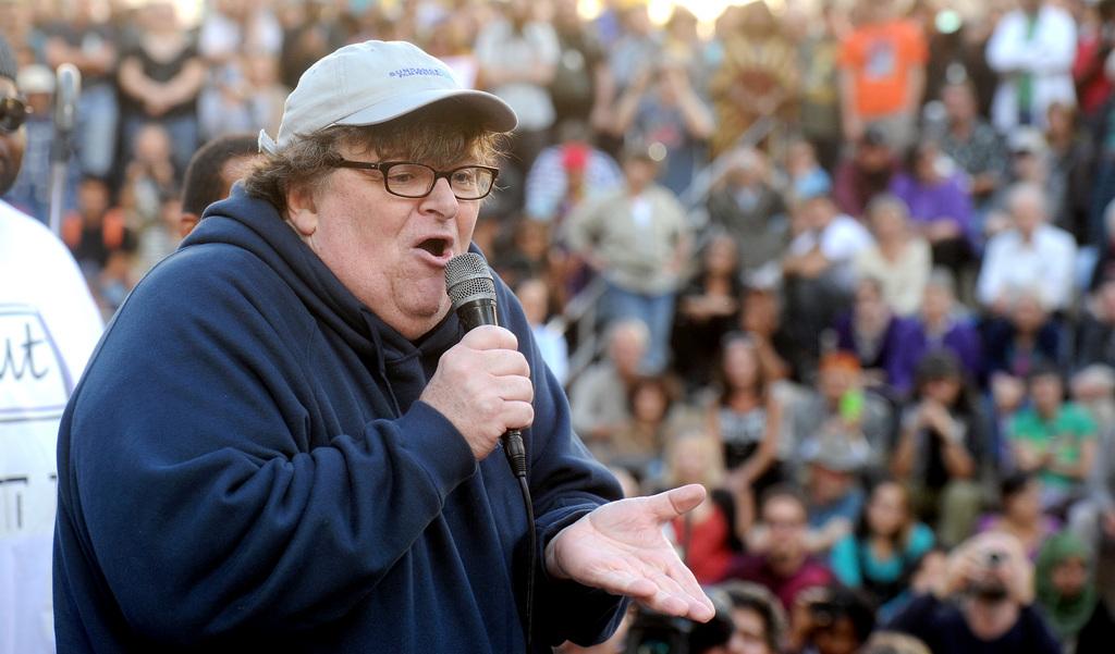 Michael Moore. [Keystone - Noah Berger]