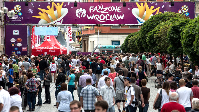 La "Fanzone" de Wroclaw. [Maciej Kulczynski]