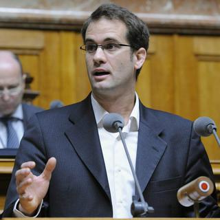 Le Vert genevois Antonio Hodgers au Conseil national en mars 2010. [Lukas Lehmann]