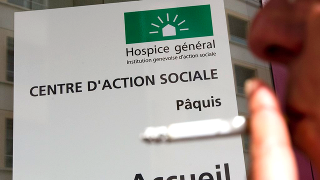 Entrée du Centre d'action sociale des Pâquis à Genève. [Salvatore Di Nolfi]