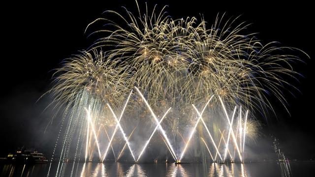 Le feu d'artifice des Fêtes de Genève constitue le clou de la manifestation.