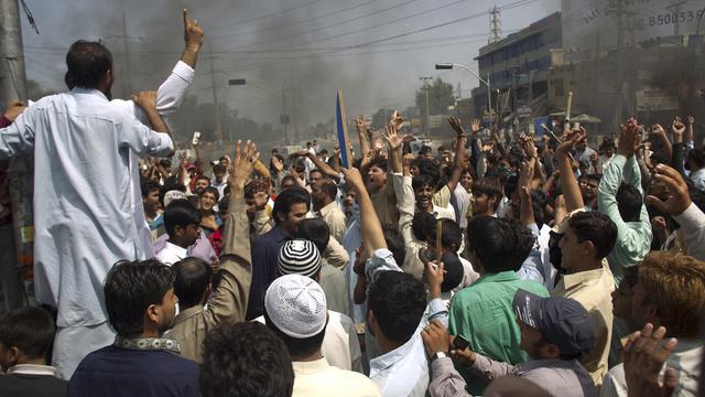 Protestations au Pakistan. [AP Photo/B.K.Bangash]