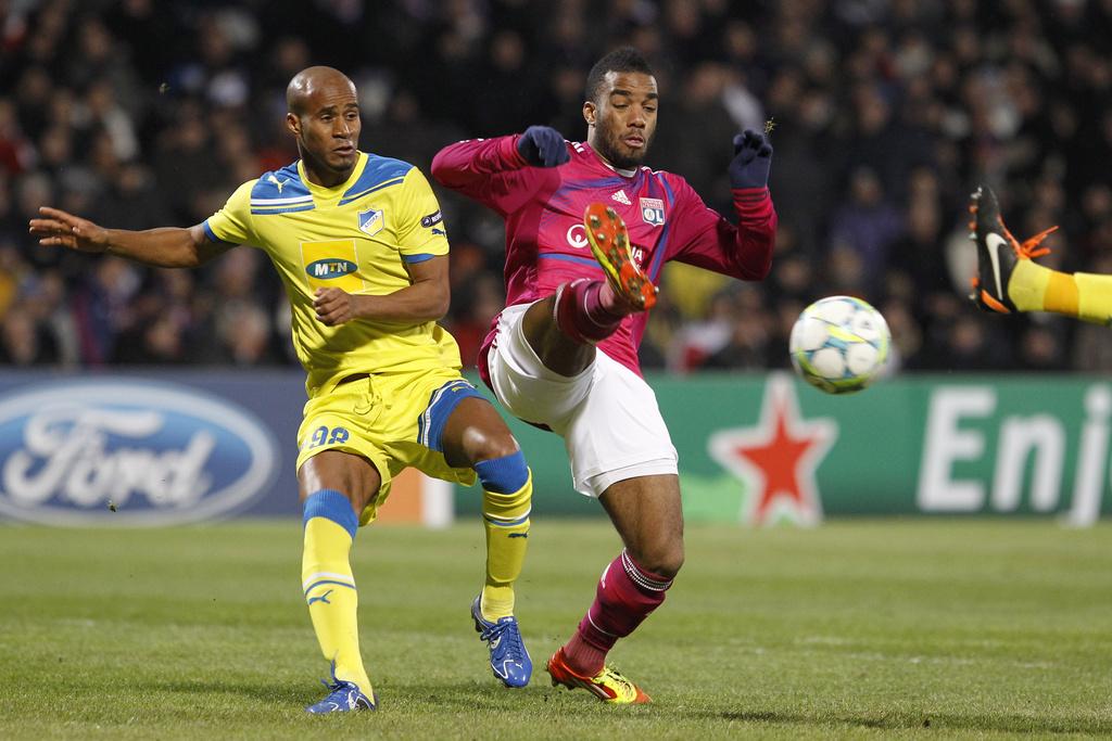 Le prometteur Alexandre Lacazette a planté un but juste avant de sortir. [Laurent Cipriani]