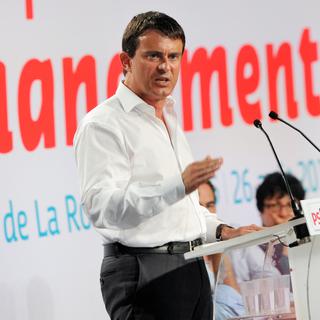 Le ministre de l'Intérieur Manuel Valls à l'Université d'été de la Rochelle. [Pierre Andrieu]