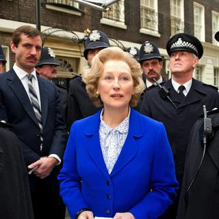 Meryl Streep incarnant Margaret Thatcher dans "La dame de fer".