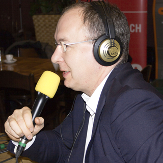 15.02.2012: Pierre-Yves Maillard (PS), candidat au Conseil d'Etat. [Stefania Malorgio]