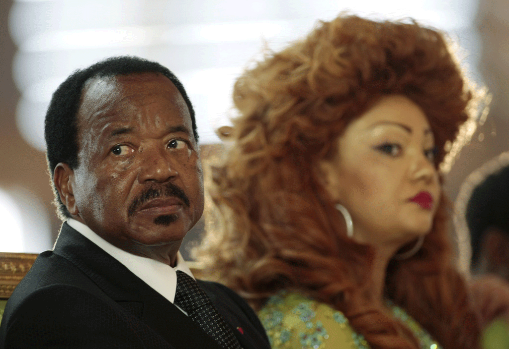 Paul Biya aux côtés de son épouse Chantal. [Andrew Medichini]