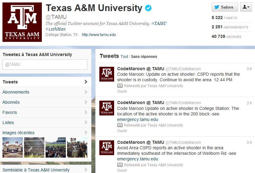 Twitter Texas A&M University